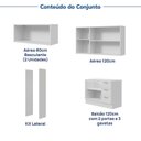 Ver imagem 7 de Cozinha Completa Planejada MDF 4 Peças sem Tampo CabeCasa MadeiraOriginals Marselha Branca