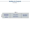 Ver imagem 4 de Cozinha Modulada 5 Peças 3 Aéreo 1 Balcão sem Tampo 1 Kit Lateral Marselha CabeCasa MadeiraOriginals