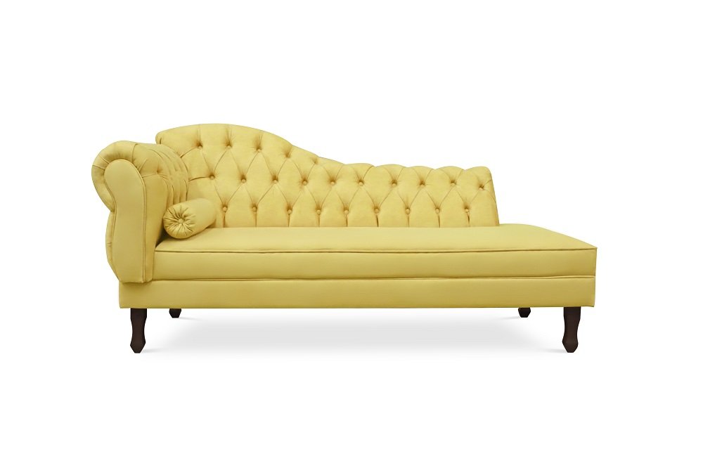 Diva Las Vegas 1,60 Lado Esquerdo Suede Amarelo - 1