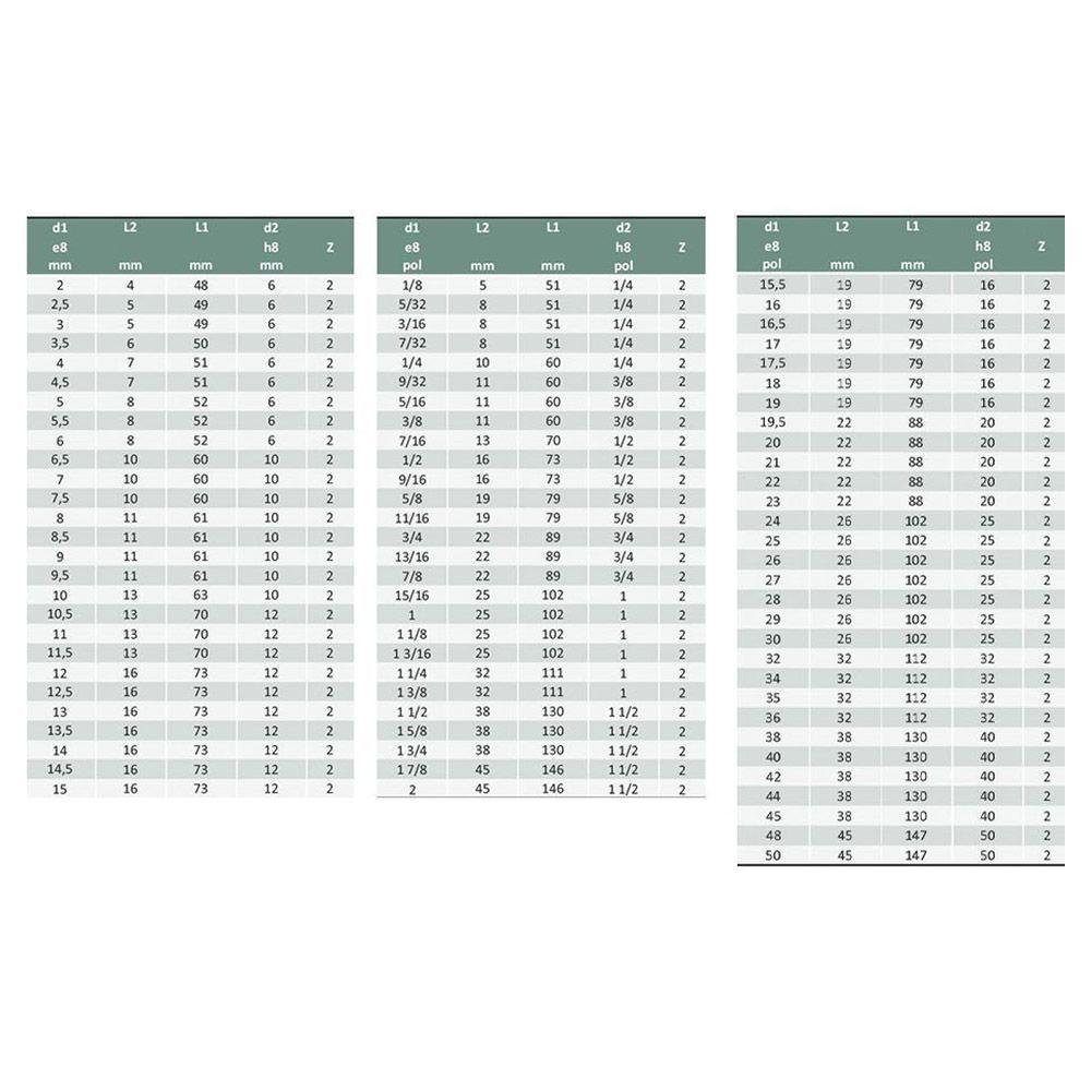 Fresa de Topo Haste Cilíndrica - 12 X 16 X 73 X 12 X 2 - Din 327 Bn - 6