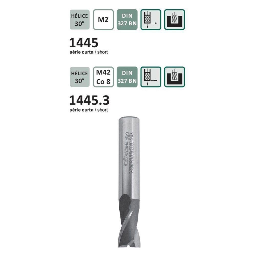 Fresa de Topo Haste Cilíndrica - 12 X 16 X 73 X 12 X 2 - Din 327 Bn - 4