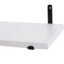 Ver imagem 6 de Mesa Lateral Suspensa Betânia em Madeira Cor Fendi + Prateleira