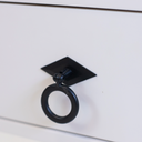Ver imagem 3 de Mesa Lateral Suspensa Betânia em Madeira Cor Fendi + Prateleira