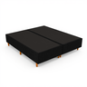 Base Cama Box Casal Queen Bipartida 158x198x37 Cor Preta - 1