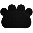 Ver imagem 1 de Tapete Pet Pata Comedouro Vinílico 45x60cm Preto Uzoo