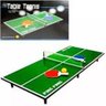 MESA DE PING PONG INFANTIL COM RAQUETES E BOLINHA PORTATIL JOGO TENIS DE MESA 90CM DESMONTAVEL 90CM - 1