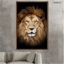 Ver imagem 2 de Quadro Decorativo - Leao Grande Rei Colorido Anm012 Tela Canvas - 60x40cm