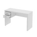 Ver imagem 7 de Kit para Escritório com Mesa 2 Gavetas Estante e Balcão Cor:branco