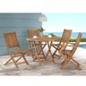 Kit para Área Externa com Mesa 90cm e 4 Cadeiras Eucalipto - Jatobá - 1