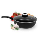 Ver imagem 4 de Frigideira Wok Antiaderente Ø26cm Tampa de Vidro - Cozillar