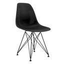 Ver imagem 1 de Conjunto 4 Cadeiras Eames Pp Preto Eiffel Base Preta