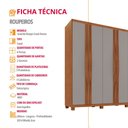 Ver imagem 6 de Guarda Roupa Casal Dunas com 6 Portas e 2 Gavetas Mdf com Pés Moderna Mobília