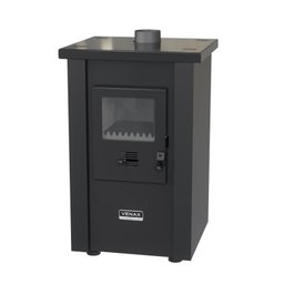 CALEFATOR A LENHA VULCANO DUPLA COMBUSTAO PRETO FOSCO - 2