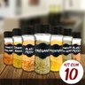 Kit 16 Potes Tempero pra Cozinha + 16 Etiquetas + Caneta Giz - 4