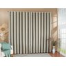 Cortina Gaze De Linho Forro Blackout 4,00x2,50 Sala E Quarto Avelã/Bege - 3