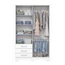 Ver imagem 2 de Guarda Roupa Caju 4 Portas Branco - Henn