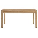 Ver imagem 2 de Mesa de Jantar Retangular 150x75cm Madeira Maciça Marrom Antique Corona