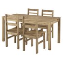 Ver imagem 5 de Mesa de Jantar Retangular 150x75cm Madeira Maciça Marrom Antique Corona