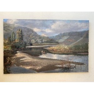 Quadro Decorativo Remanso do Perequê Guarujá de Castellani