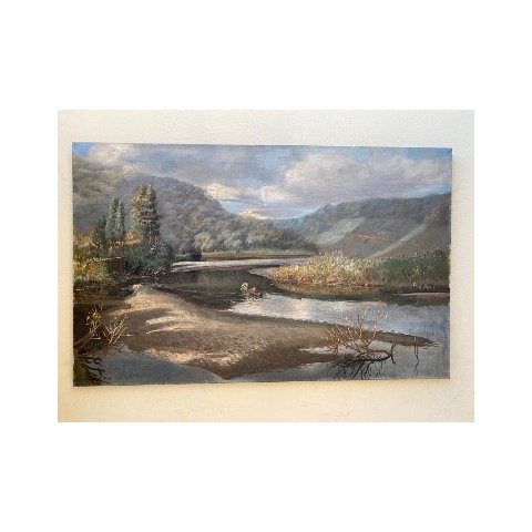 Quadro Decorativo Remanso do Perequê Guarujá de Castellani