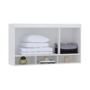 Ver imagem 2 de Guarda Roupa Modulado Alpes Maleiro Ponte Aéreo Casal 1,38m - Módulo Luciane:branco