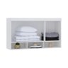 Guarda Roupa Modulado Alpes Maleiro Ponte Aéreo Casal 1,38m - Módulo Luciane:branco - 2