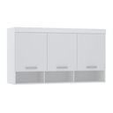 Ver imagem 1 de Guarda Roupa Modulado Alpes Maleiro Ponte Aéreo Casal 1,38m - Módulo Luciane:branco