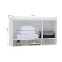 Ver imagem 4 de Guarda Roupa Modulado Alpes Maleiro Ponte Aéreo Casal 1,38m - Módulo Luciane:branco