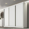 Guarda Roupa Casal 3 Portas 8 Gavetas Diamond Móveis Novo Horizonte - Branco - 1