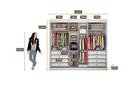 Ver imagem 4 de Guarda Roupa Casal 3 Portas 8 Gavetas Diamond Móveis Novo Horizonte - Branco