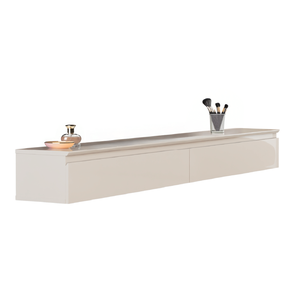 Penteadeira Suspensa 2 Gavetas Aspen Off White Edn