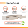 Penteadeira Suspensa 2 Gavetas Aspen Off White Edn - 4