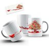Caneca Cerâmica Decorativa De Natal Papai Noel Trenó Renas - 2