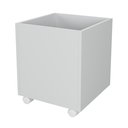 Ver imagem 1 de Caixa Baú Organizadora de Brinquedos Cinza Mdf com Rodizio Cinza Cristal Tx