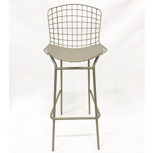Kit 4 Banquetas BERTÓIA cor Cinza Rato tubular altura 70cm - Poltronas do Sul - 2