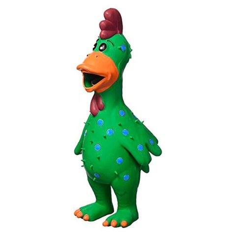 Brinquedo Pet Globken Chicken de 17 cm Verde