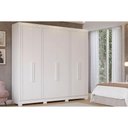 Ver imagem 1 de Guarda Roupa 6 Portas e 6 Gavetas C/ Pés Cecilia Branco - Panan