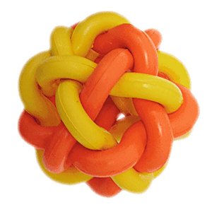 Brinquedo Pet Ruff Enuff Bola Estrela para cães ativos Laranja e Amare