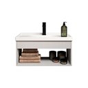 Ver imagem 2 de Gabinete Armário para Banheiro 60cm Mdf com Cuba - Livorno Lineo