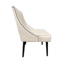Ver imagem 2 de Cadeira De Jantar Bela com Tachas Suede Bege - Dominic Decor