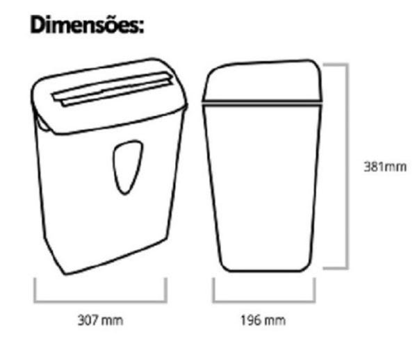 Picadora Fragmentadora Papel Até 10 Folhas Documentos 220v - 4