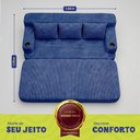 Ver imagem 4 de Sofá Cama Nami 1,88m Xpand Tech Tecido Velourê Azul Cama Inbox
