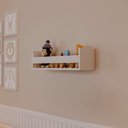 Ver imagem 1 de Prateleira Porta Brinquedo Branca 50 X 12cm Suporte Invisivel