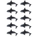 Ver imagem 1 de Kit C/10 Peça de parede Baleia Orca em resina