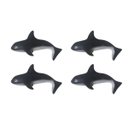 Ver imagem 6 de Kit C/10 Peça de parede Baleia Orca em resina