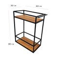 Ver imagem 2 de carrinho de chá Suporte De Garrafas Bar Carrinho Bebidas Café Decorativo rodízios MINAS ARTE PRÓPRIA