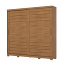 Ver imagem 2 de Guarda-roupa Casal Cayman 2 Portas 6 Gavetas 100% Mdf Ripado Nature - Henn