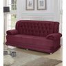 Sofá Finlândia 3 Lugares - 2,00m Suede Pluma Vinho - 1