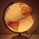 Ver imagem 3 de Abajur Globo Terrestre Político Iluminado 30cm Discovery