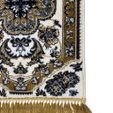 Ver imagem 6 de Tapete Persa Royal Creme 50x85cm Fio Acetinado - Ideal para Quarto e Sala